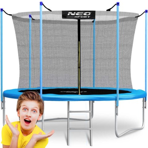 TRAMPOLINA OGRODOWA 6FT/183CM Z SIATKĄ WEWNĘTRZNĄ I DRABINKĄ NEO-SPORT