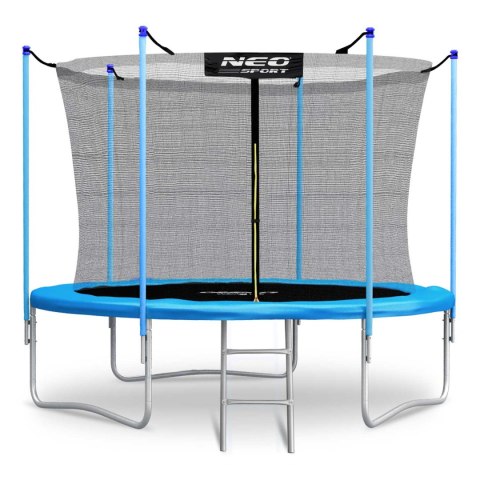 TRAMPOLINA OGRODOWA 8FT/252CM Z SIATKĄ WEWNĘTRZNĄ I DRABINKĄ NEO-SPORT