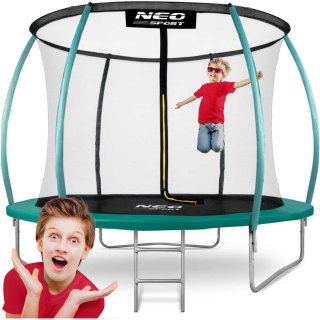 TRAMPOLINA OGRODOWA PROFILOWANA 10FT/312CMZ SIATKĄ WEWNĘTRZNĄ NEO-SPORT