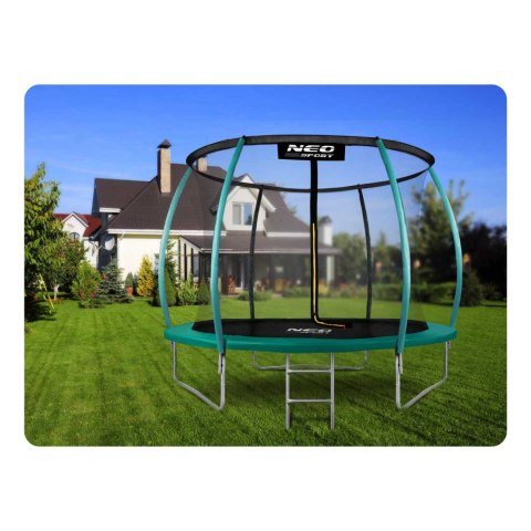 TRAMPOLINA OGRODOWA PROFILOWANA 10FT/312CMZ SIATKĄ WEWNĘTRZNĄ NEO-SPORT