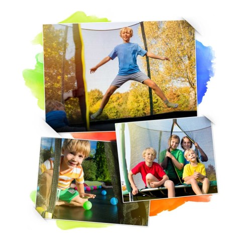 TRAMPOLINA OGRODOWA PROFILOWANA 10FT/312CMZ SIATKĄ WEWNĘTRZNĄ NEO-SPORT