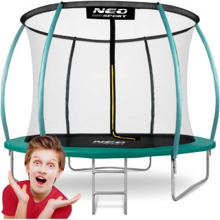 TRAMPOLINA OGRODOWA PROFILOWANA 8FT/252CM Z SIATKĄ WEWNĘTRZNĄ NEO-SPORT