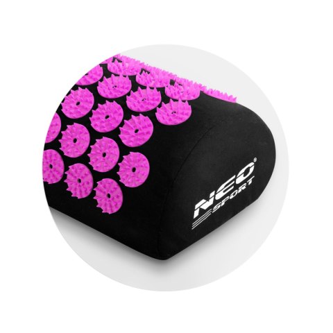 Mata do akupresury z kolcami Neo-Sport NS-900 czarno-purpurowa Mata do akupresury z kolcami Neo-Sport NS-900 czarno-purpurowa