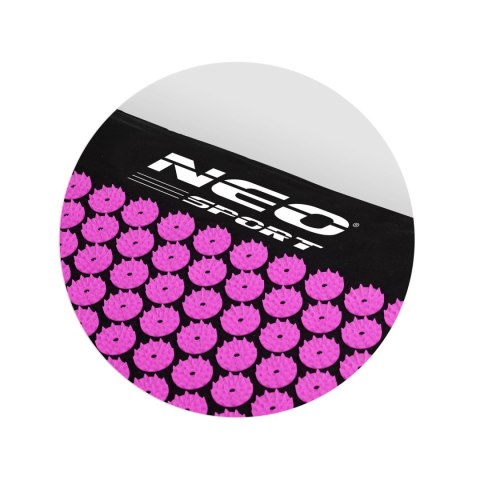 Mata do akupresury z kolcami Neo-Sport NS-900 czarno-purpurowa Mata do akupresury z kolcami Neo-Sport NS-900 czarno-purpurowa