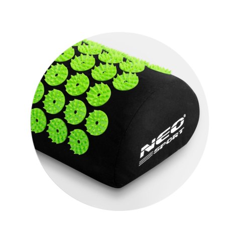 Mata do akupresury z kolcami Neo-Sport NS-900 czarno-zielona Mata do akupresury z kolcami Neo-Sport NS-900 czarno-zielona
