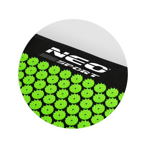 Mata do akupresury z kolcami Neo-Sport NS-900 czarno-zielona Mata do akupresury z kolcami Neo-Sport NS-900 czarno-zielona