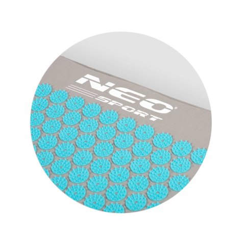 Mata do akupresury z kolcami Neo-Sport NS-900 szaro-turkusowa Mata do akupresury z kolcami Neo-Sport NS-900 szaro-turkusowa