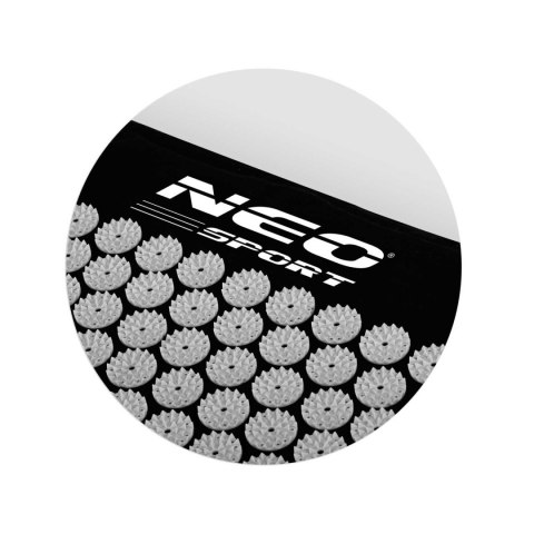 Mata do akupresury z kolcami Neo-Sport NS-901 czarno-szara Mata do akupresury z kolcami Neo-Sport NS-901 czarno-szara