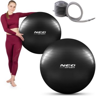 PIŁKA DO ĆWICZEŃ 75 CM NS-952 CZARNA