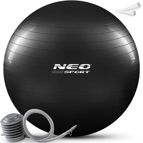 PIŁKA DO ĆWICZEŃ 75 CM NS-952 CZARNA