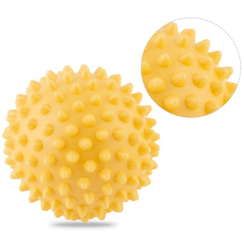 PIŁKA DO MASAŻU I FITNESS 9,5CM NS-957 ŻÓŁTA