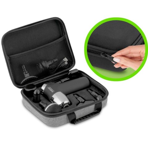 PISTOLET DO MASAŻU CIAŁA 8 NAKŁADEK NS-500 NEO-SPORT CZARNY