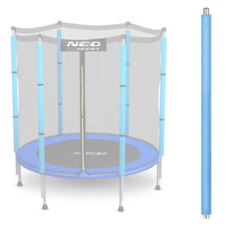 SŁUPEK GÓRNY DO TRAMPOLINY Z SIATKĄ ZEWNĘTRZNĄ 4,5 FT NIEBIESKI NEO-SPORT