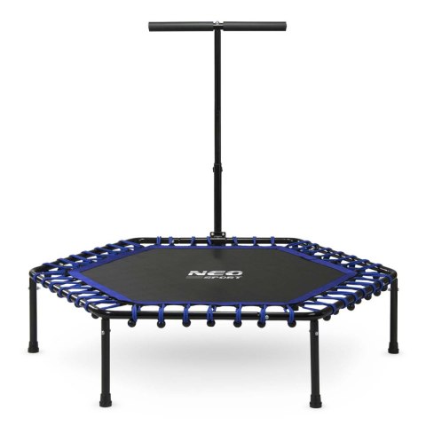 TRAMPOLINA FITNESS Z UCHWYTEM 127 CM NEO-SPORT - SZEŚCIOKĄTNA NIEBIESKA TRAMPOLINA FITNESS Z UCHWYTEM 127 CM NEO-SPORT - SZEŚCIOKĄTNA NIEBIESKA