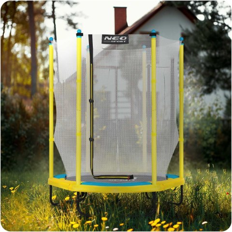 TRAMPOLINA OGRODOWA DLA DZIECI 140 CM 4,5FT NEO-SPORT