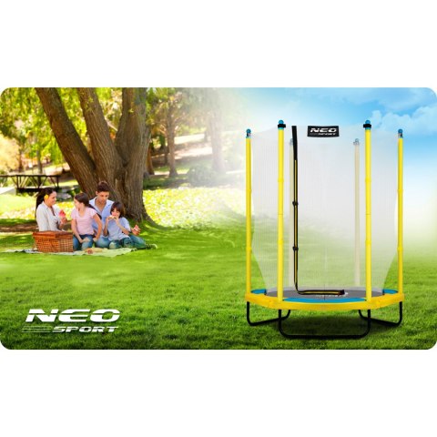 TRAMPOLINA OGRODOWA DLA DZIECI 140 CM 4,5FT NEO-SPORT