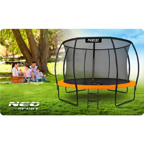 TRAMPOLINA OGRODOWA PROFILOWANA 12FT/374CM Z SIATKĄ WEWNĘTRZNĄ NEO-SPORT