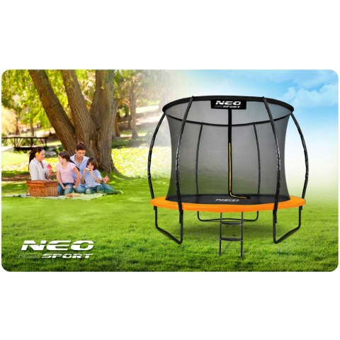 TRAMPOLINA OGRODOWA PROFILOWANA 8FT/252CM Z SIATKĄ WEWNĘTRZNĄ NEO-SPORT