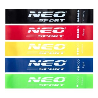 ZESTAW TAŚMA OPOROWYCH DO ĆWICZEŃ NS-959 NEO-SPORT 5 SZT.