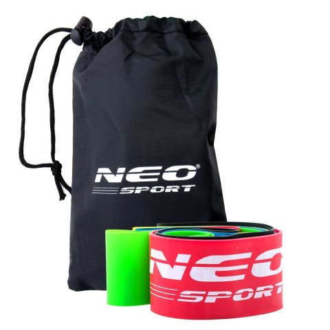 ZESTAW TAŚMA OPOROWYCH DO ĆWICZEŃ NS-959 NEO-SPORT 5 SZT.