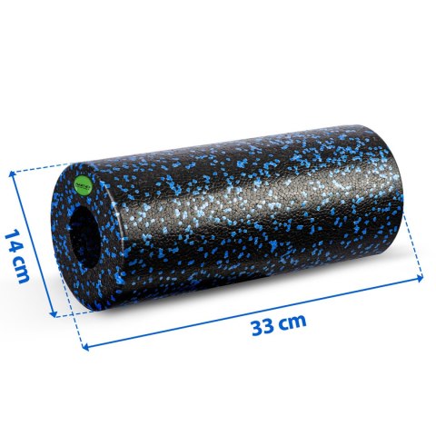 Roller do ćwiczeń 33 x 14 cm NS-964 czarno-niebieski Roller do ćwiczeń 33 x 14 cm NS-964 czarno-niebieski