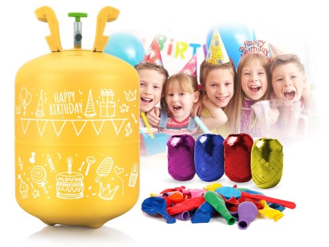BUTLA Z HELEM 0,20M3 Z BALONAMI I WSTĄŻKĄ