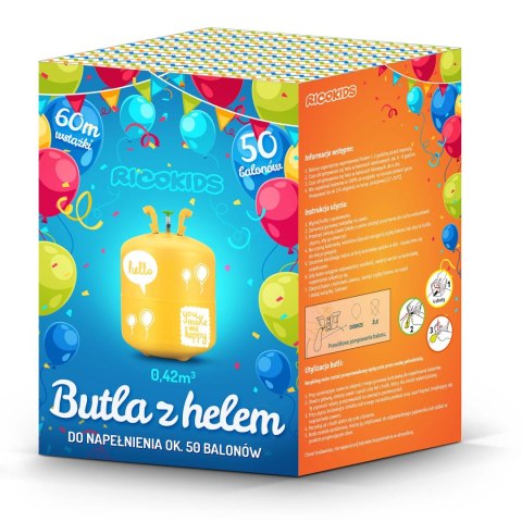 BUTLA Z HELEM 0,42M3 Z BALONAMI I WSTĄŻKĄ