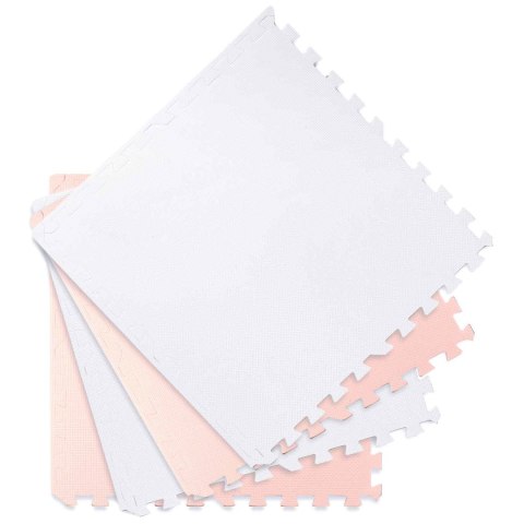 Duża mata piankowa edukacyjna puzzle Ricokids brzoskwiniowo-biała Duża mata piankowa edukacyjna puzzle Ricokids brzoskwiniowo-biała