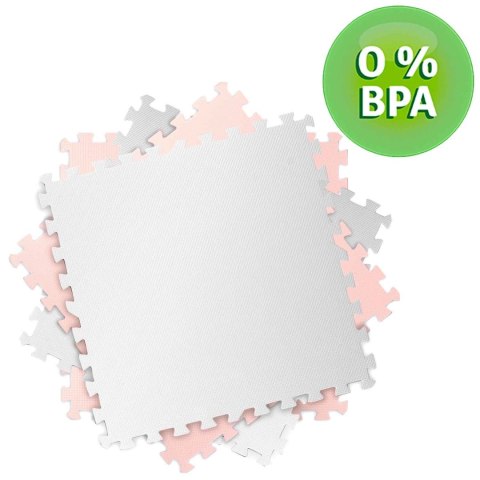 Duża mata piankowa edukacyjna puzzle Ricokids brzoskwiniowo-biała Duża mata piankowa edukacyjna puzzle Ricokids brzoskwiniowo-biała