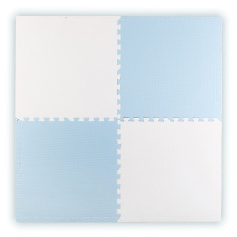 Duża mata piankowa edukacyjna puzzle Ricokids niebiesko-biała Duża mata piankowa edukacyjna puzzle Ricokids niebiesko-biała