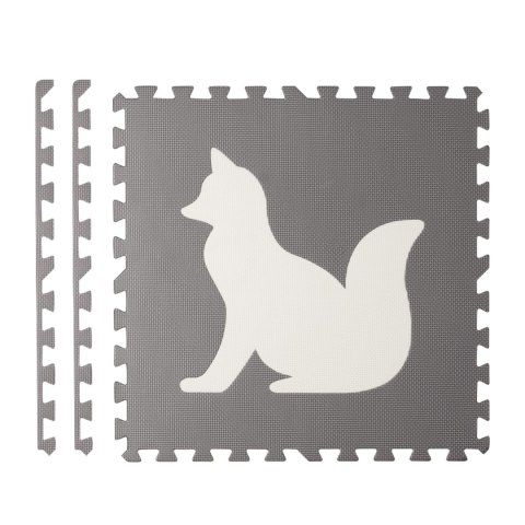Duża mata piankowa, puzzle, zwierzątka białe i szare 6 szt. Duża mata piankowa, puzzle, zwierzątka białe i szare 6 szt.
