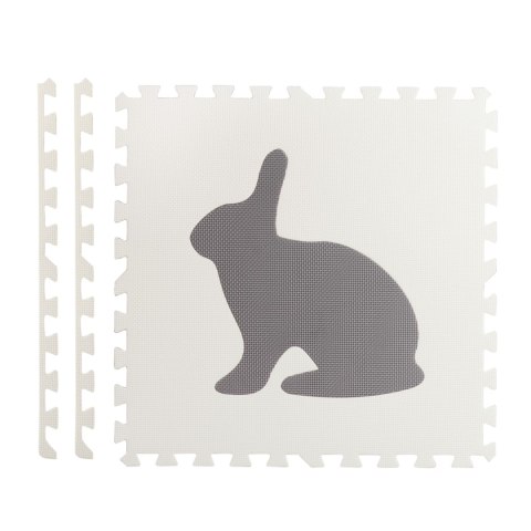 Duża mata piankowa, puzzle, zwierzątka białe i szare 6 szt. Duża mata piankowa, puzzle, zwierzątka białe i szare 6 szt.