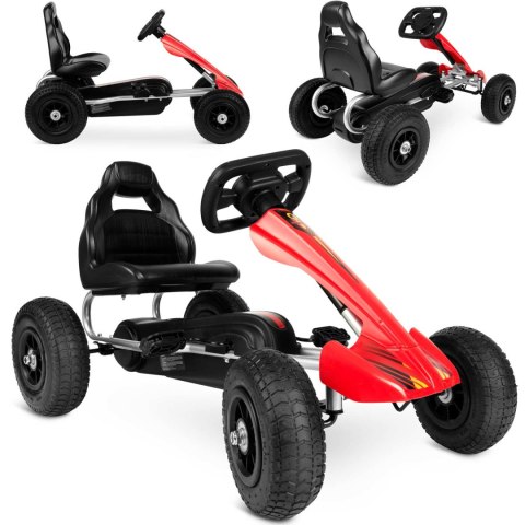 Gokart dziecięcy na pedały RK-591 czerwony Gokart dziecięcy na pedały RK-591 czerwony