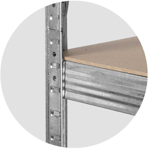 Regał metalowy magazynowy zestaw 2 szt. 150 x 75 x 30 cm Plonos PL-700 Regał metalowy magazynowy zestaw 2 szt. 150 x 75 x 30 cm Plonos PL-700