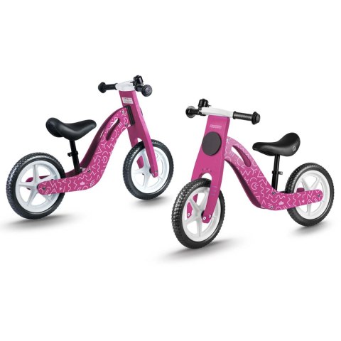Rowerek biegowy drewniany różowy Ricokids RC-614 Rowerek biegowy drewniany różowy Ricokids RC-614