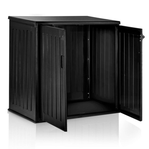 Skrzynia ogrodowa 116 x 112,5 x 71 cm 775 litrów czarna Skrzynia ogrodowa 116 x 112,5 x 71 cm 775 litrów czarna