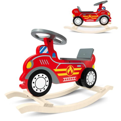 Drewniane auto na biegunach Ricokids 785001 straż pożarna Drewniane auto na biegunach Ricokids 785001 straż pożarna