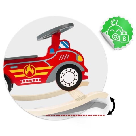 Drewniane auto na biegunach Ricokids 785001 straż pożarna Drewniane auto na biegunach Ricokids 785001 straż pożarna