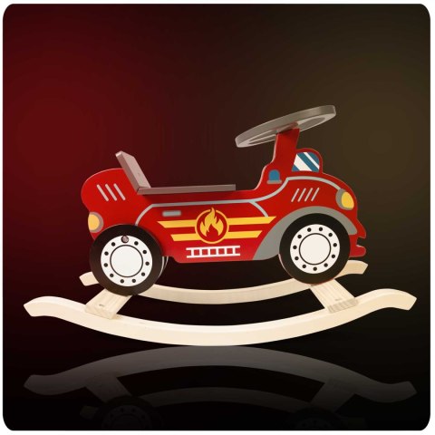 Drewniane auto na biegunach Ricokids 785001 straż pożarna Drewniane auto na biegunach Ricokids 785001 straż pożarna