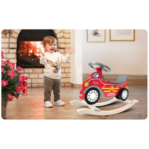 Drewniane auto na biegunach Ricokids 785001 straż pożarna Drewniane auto na biegunach Ricokids 785001 straż pożarna