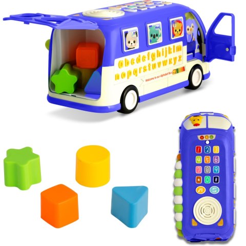 Zabawka edukacyjna Autobus RK-741 Ricokids niebieski Zabawka edukacyjna Autobus RK-741 Ricokids niebieski