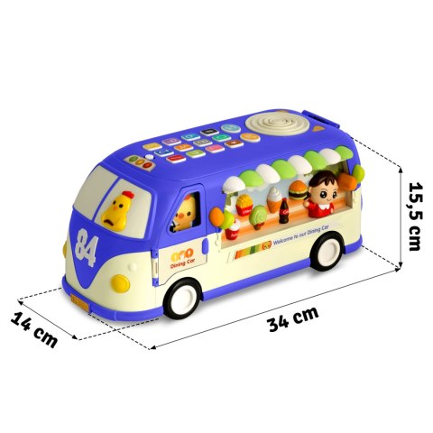 Zabawka edukacyjna Autobus RK-741 Ricokids niebieski Zabawka edukacyjna Autobus RK-741 Ricokids niebieski