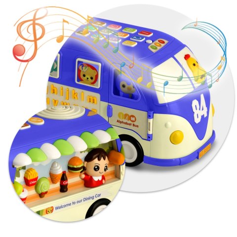 Zabawka edukacyjna Autobus RK-741 Ricokids niebieski Zabawka edukacyjna Autobus RK-741 Ricokids niebieski