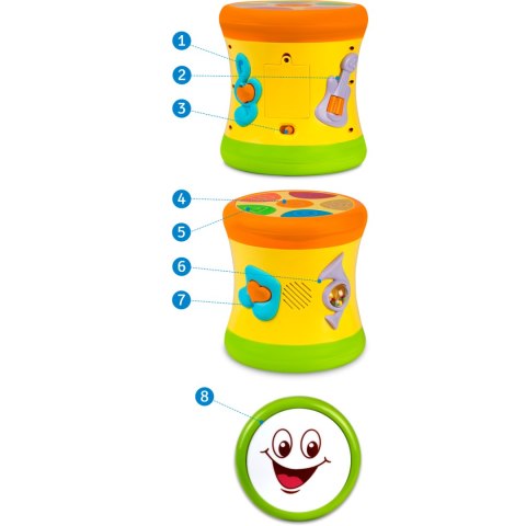 Zabawka edukacyjna bębenek RK-742 Ricokids Zabawka edukacyjna bębenek RK-742 Ricokids