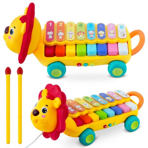 ZABAWKA EDUKACYJNA CYMBAŁKI, KSYLOFON LEWEK RK-740 RICOKIDS