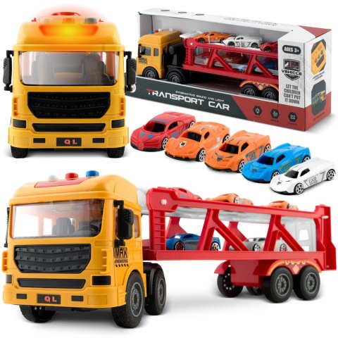Edukacyjna zabawka ciężarówka + 5 aut RK-760 Ricokids Edukacyjna zabawka ciężarówka + 5 aut RK-760 Ricokids