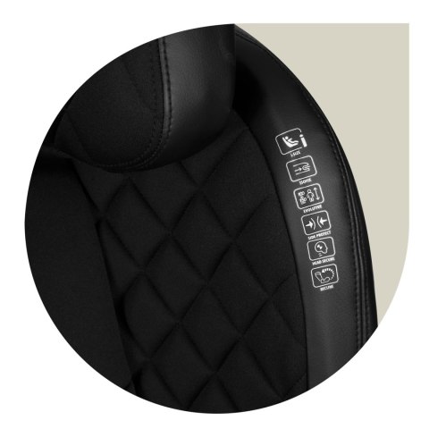 FOTELIK SAMOCHODOWY NUKIDO LOUIS CZARNY 15-36 KG ISOFIX