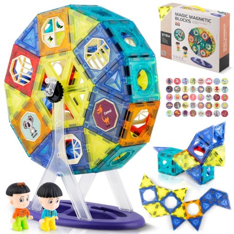 Klocki magnetyczne z karuzela RK-769 Ricokids Klocki magnetyczne z karuzela RK-769 Ricokids