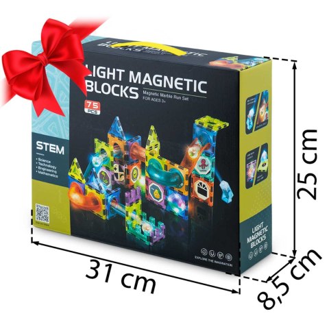 Klocki magnetyczne z podświetleniem RK-763 Ricokids Klocki magnetyczne z podświetleniem RK-763 Ricokids