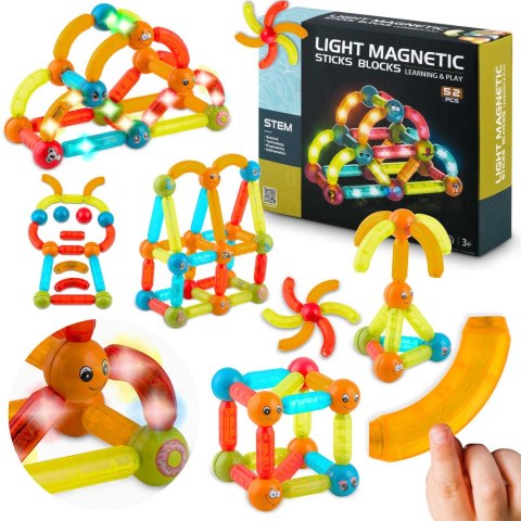 Klocki magnetyczne z podświetleniem RK-767 Ricokids Klocki magnetyczne z podświetleniem RK-767 Ricokids